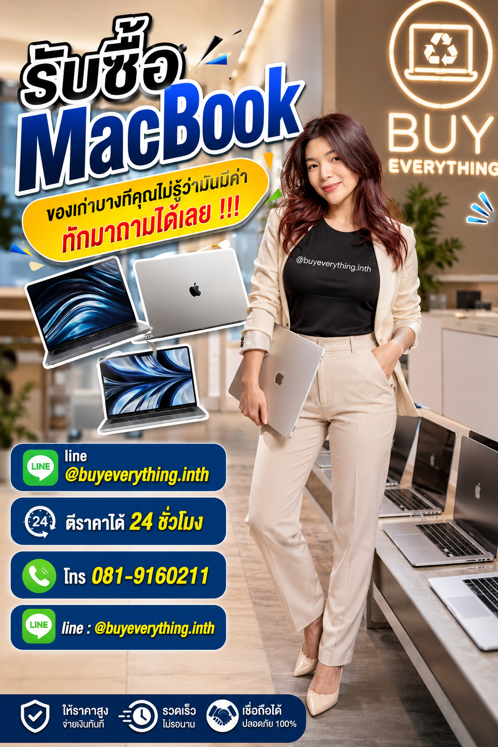 รับซื้อ MacBook เก่า มือสอง เสีย ใช้ไม่ได้